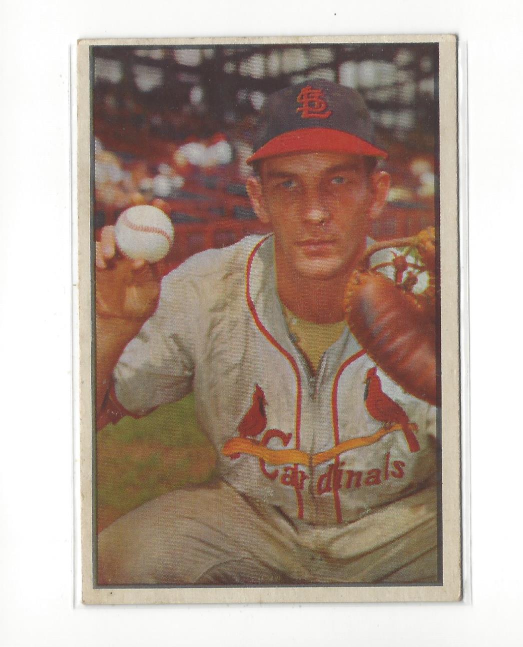 1953 Bowman Color #53 Del Rice