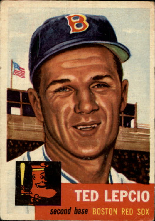 1953 Topps #18 Ted Lepcio DP
