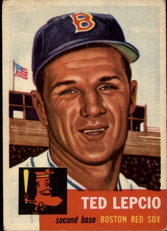 1953 Topps #18 Ted Lepcio DP