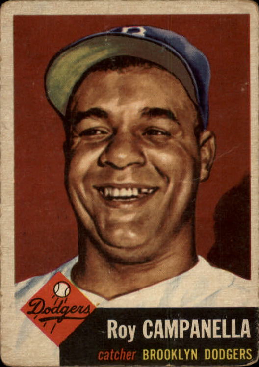 Roy Campanella Brooklyn Dodgers Custom Baseball Card 1954 