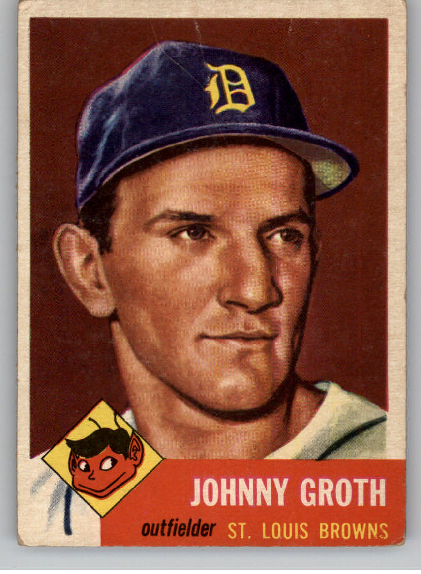 1953 Topps #36 Johnny Groth DP