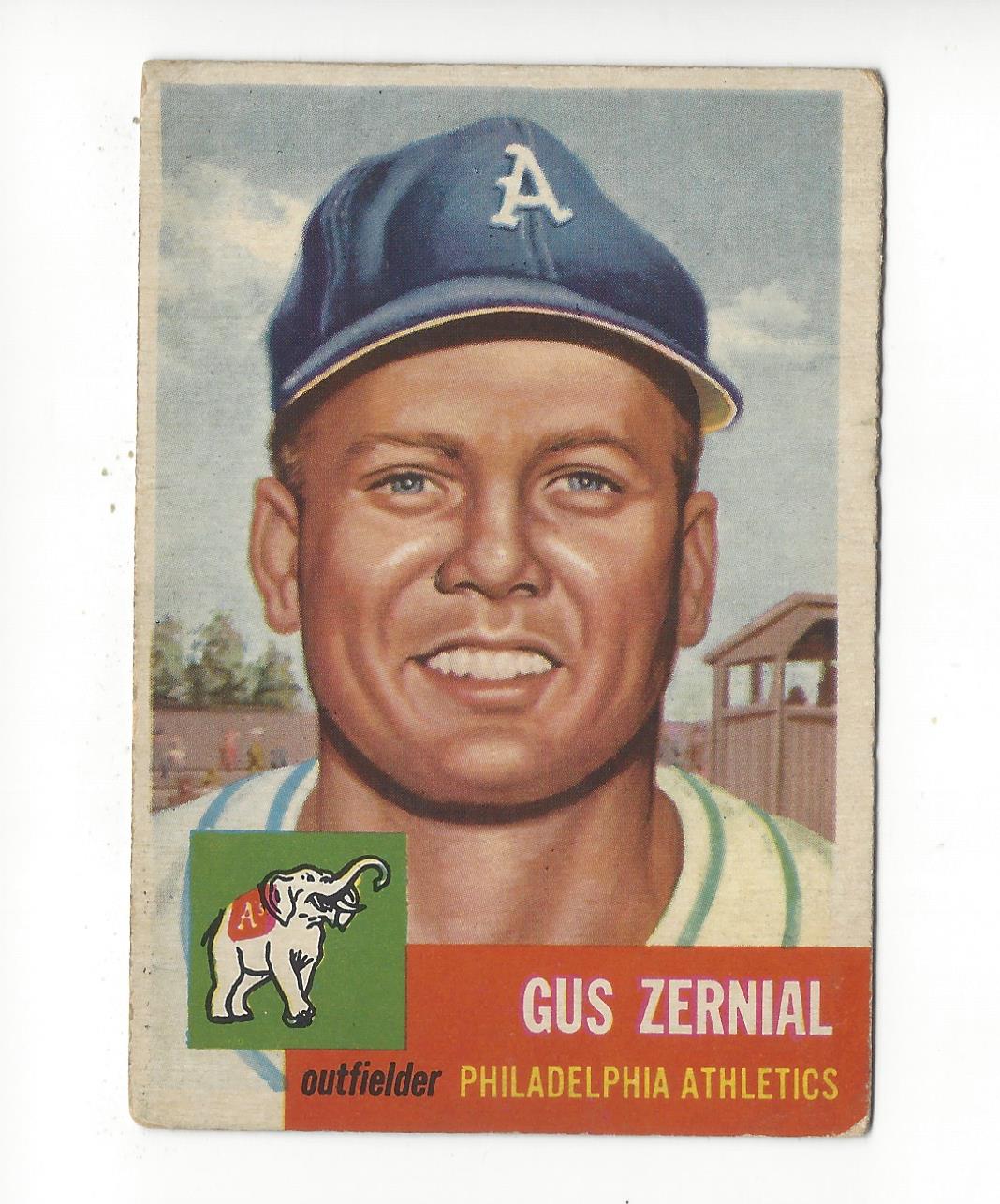 1953 Topps #42 Gus Zernial DP