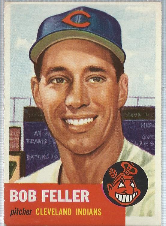 1953 Topps #54 Bob Feller DP