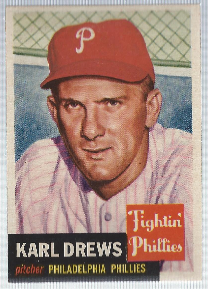 1953 Topps #59 Karl Drews DP