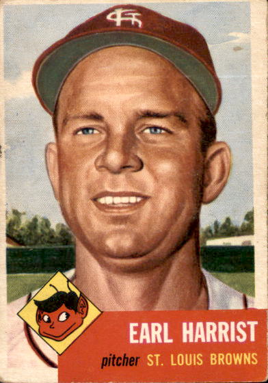 1953 Topps #65 Earl Harrist