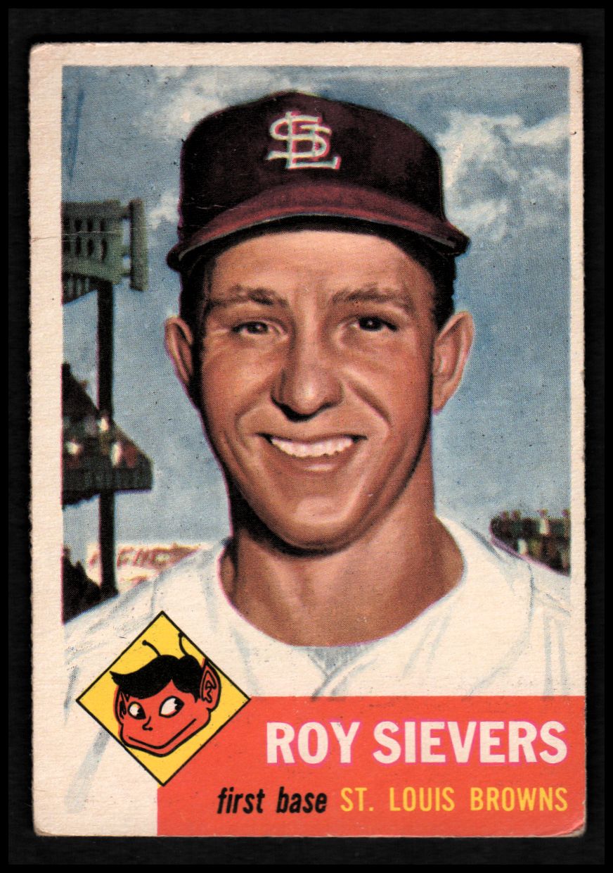 1953 Topps #67 Roy Sievers DP