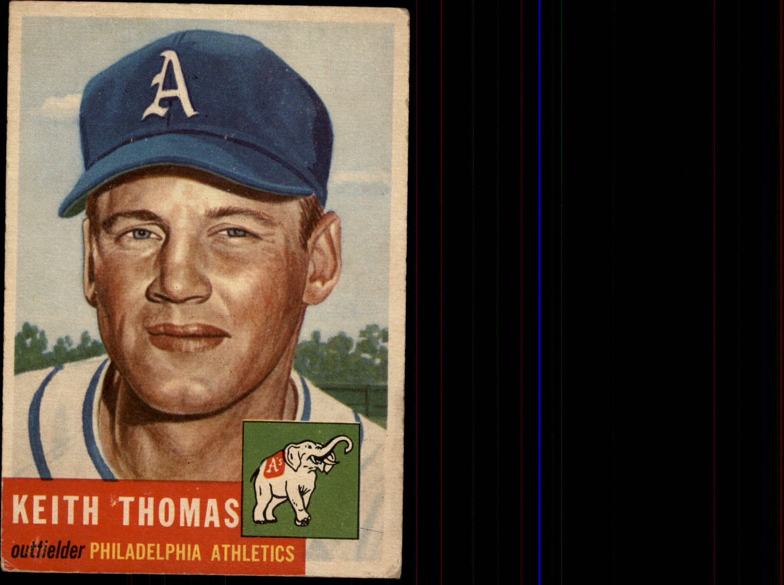 1953 Topps #129 Keith Thomas RC
