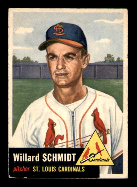 1953 Topps #168 Willard Schmidt RC