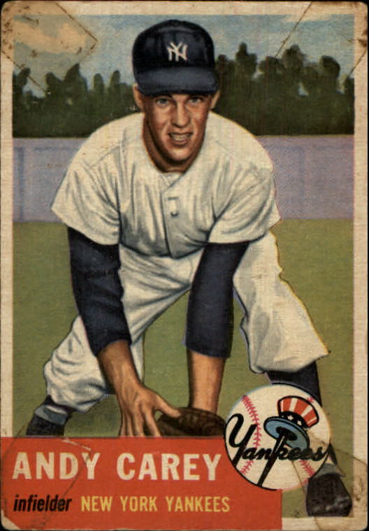 1953 Topps #188 Andy Carey RC