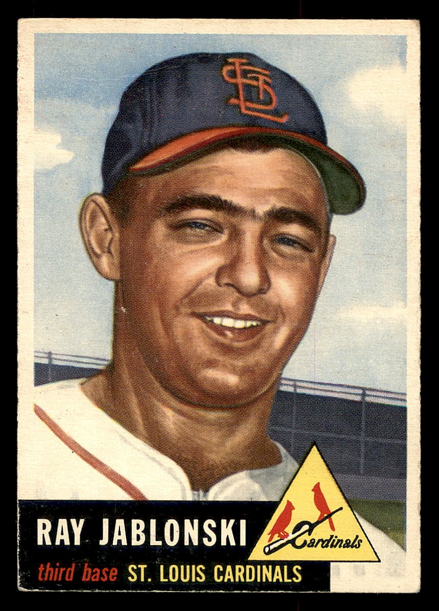 1953 Topps #189 Ray Jablonski RC