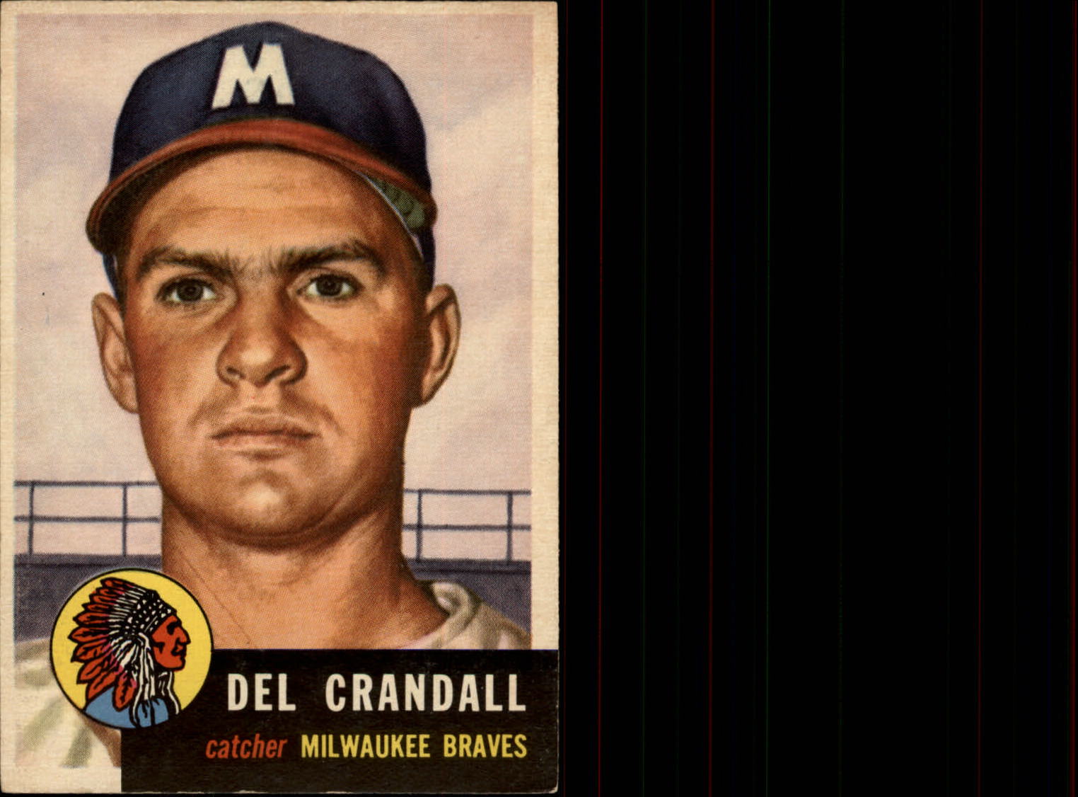 1953 Topps #197 Del Crandall