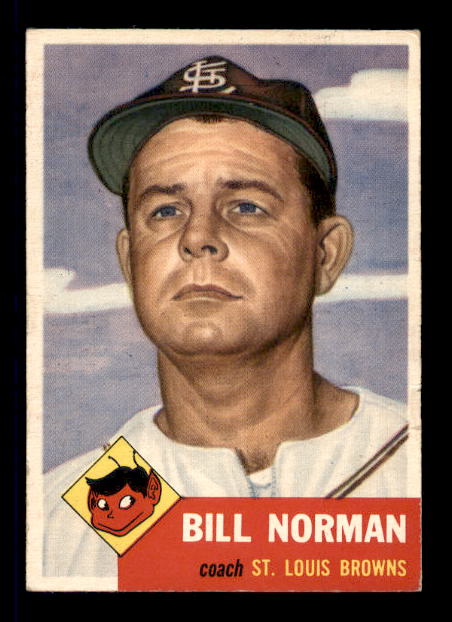 1953 Topps #245 Bill Norman CO