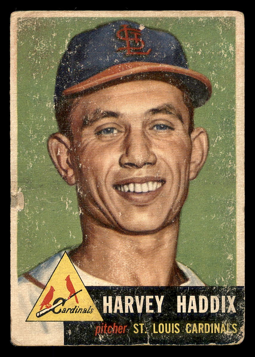 1953 Topps #273 Harvey Haddix RC