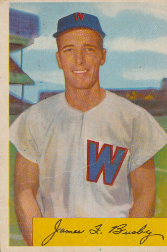 1954 Bowman #8 Jim Busby