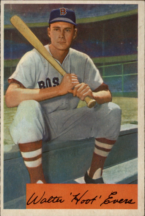 1954 Bowman #18 Hoot Evers