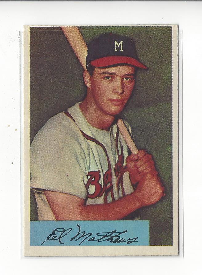 1954 Bowman #64 Eddie Mathews