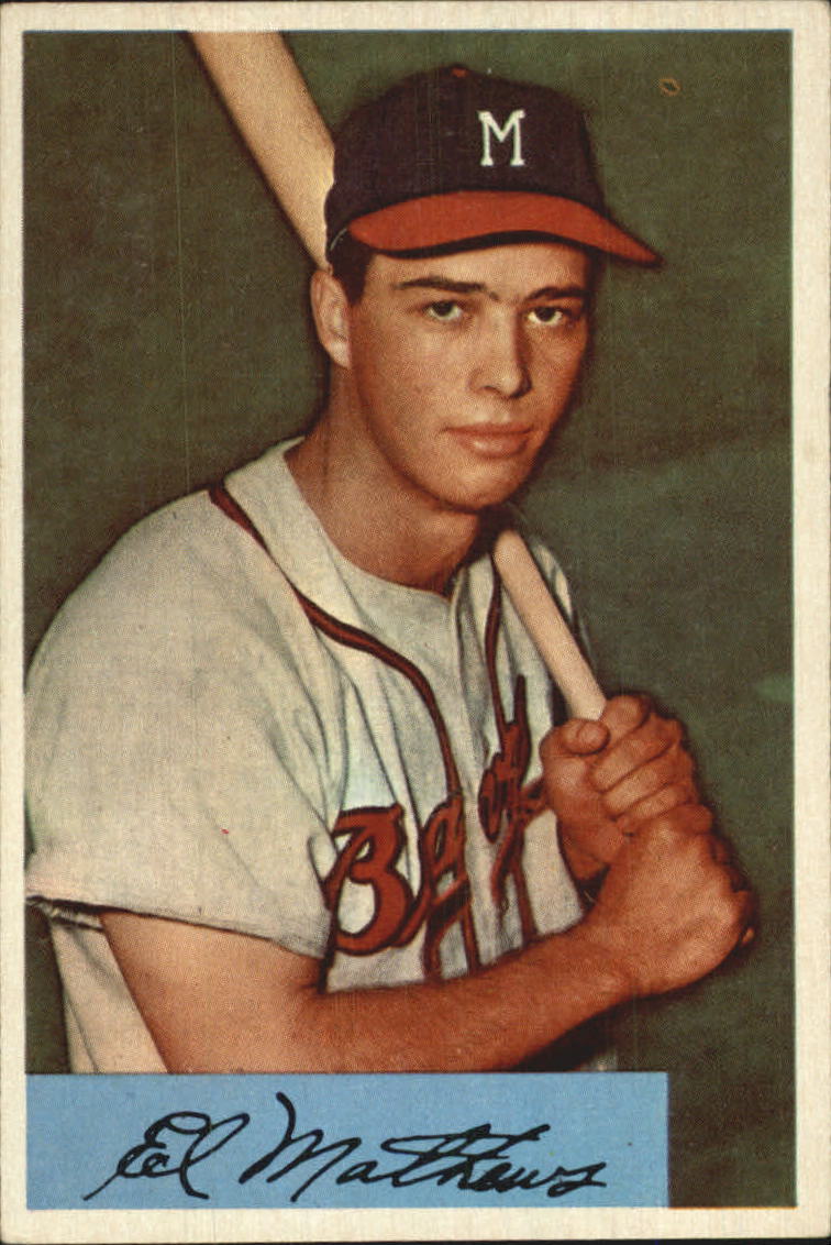 1954 Bowman #64 Eddie Mathews