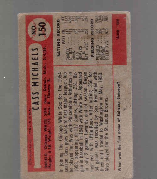 B1340- 1954 Bowman Baseball Cards APPROXIMATE GRADE -You Pick- 15+ FREE US SHIP - Picture 16 of 18