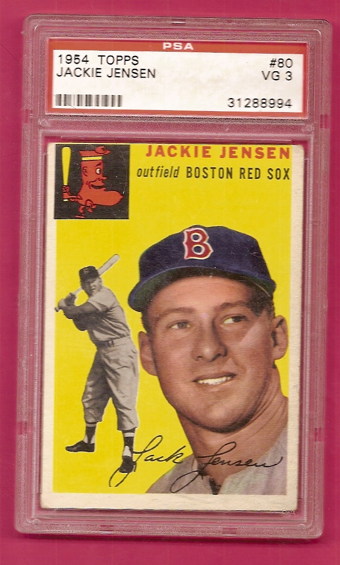 1954 Topps #80 Jackie Jensen