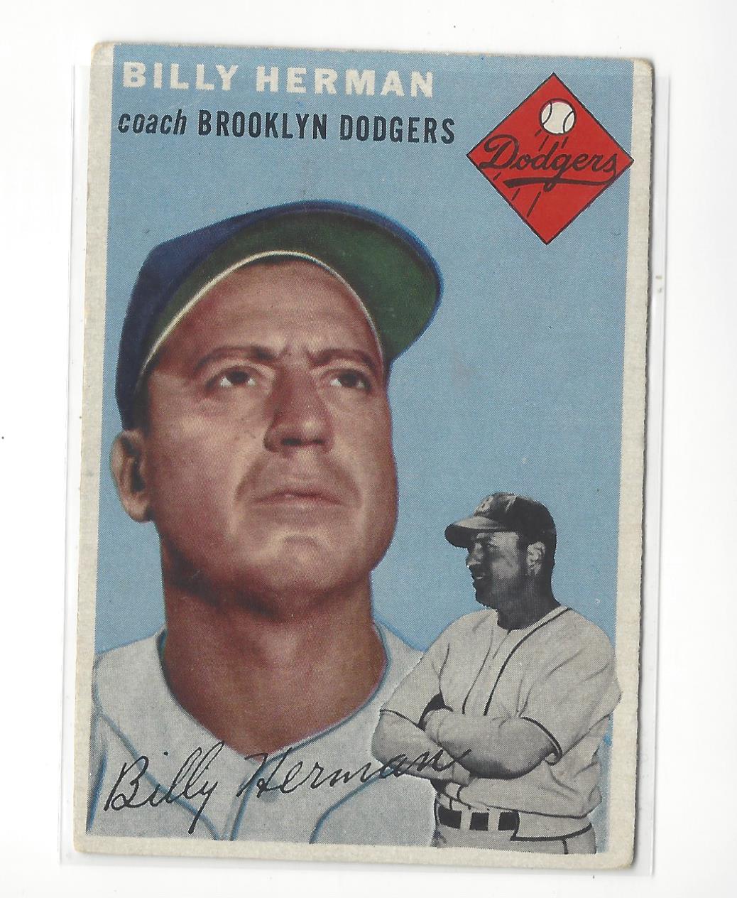 1954 Topps #86 Billy Herman CO
