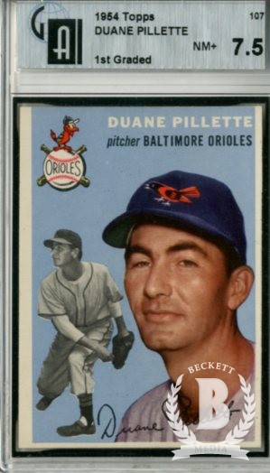 1954 Topps #107 Duane Pillette