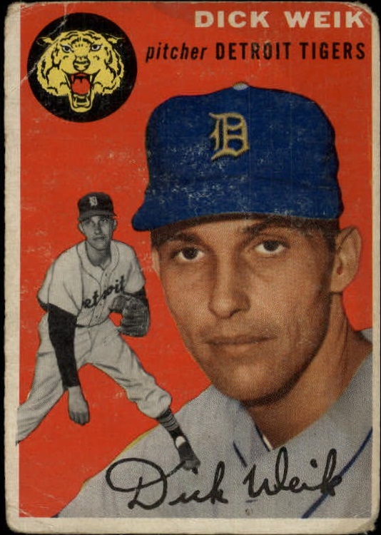1954 Topps #224 Dick Weik RC