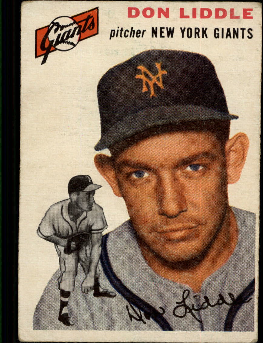 1954 Topps #225 Don Liddle RC