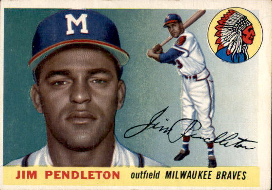 1955 Topps #15 Jim Pendleton