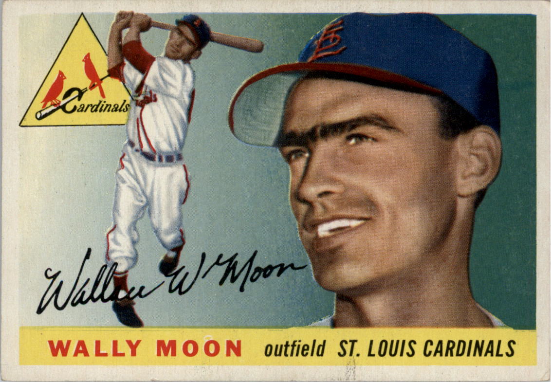 1955 Topps #67 Wally Moon - EX