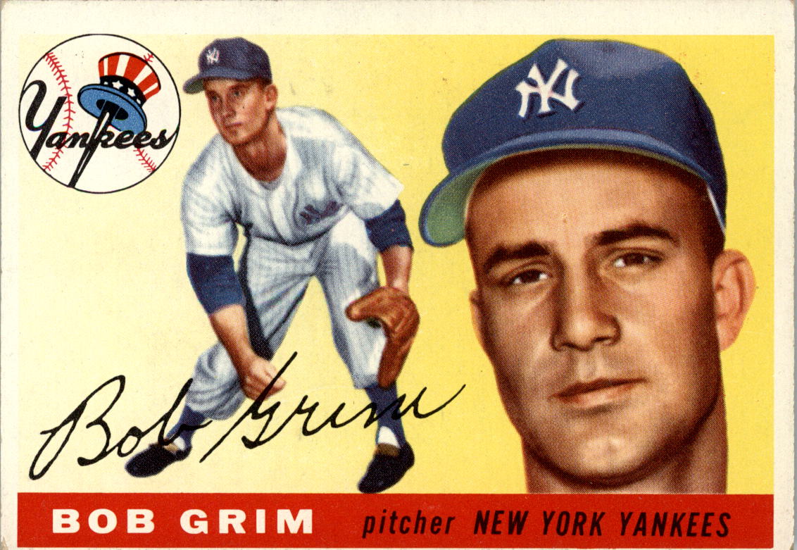 1955 Topps #80 Bob Grim RC