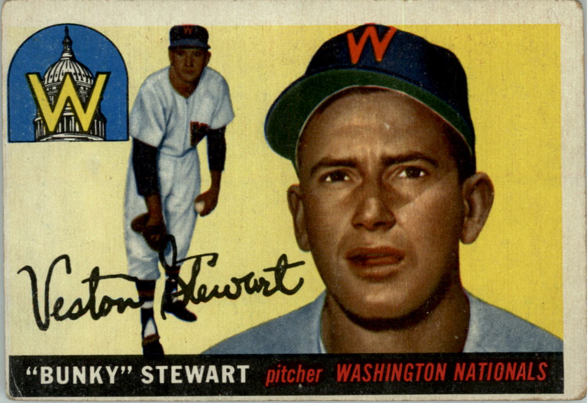 1955 Topps #136 Veston Bunky Stewart RC