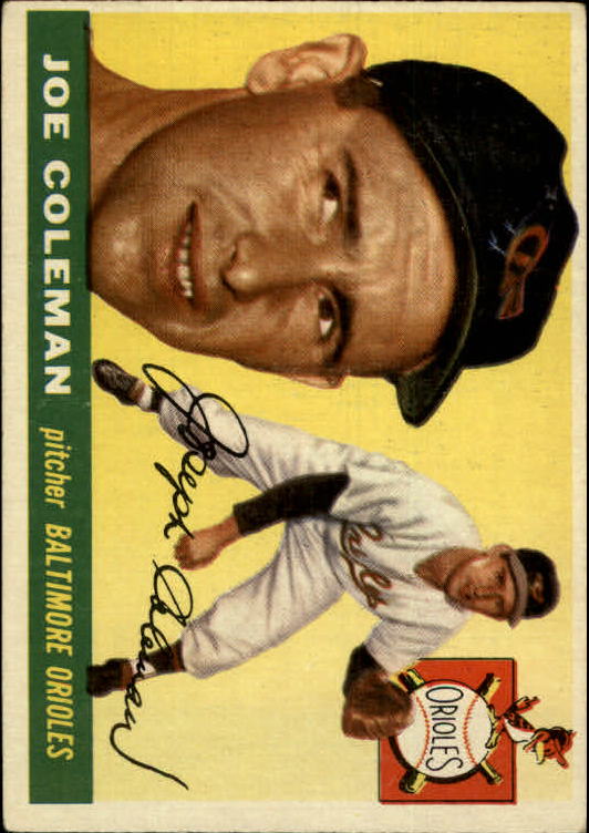 1955 Topps Baltimore Orioles Baseball Card #162 Joe Coleman - VG-EX