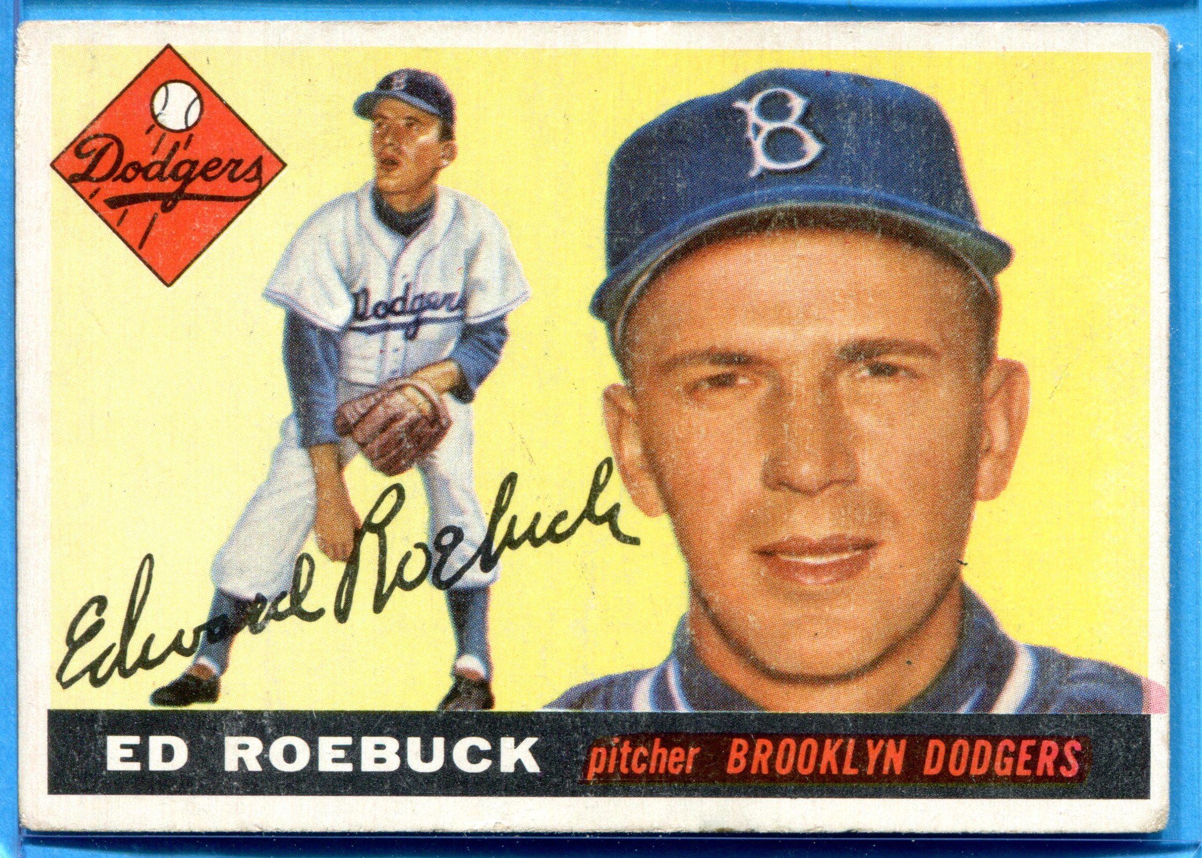 1955 Topps #195 Ed Roebuck RC