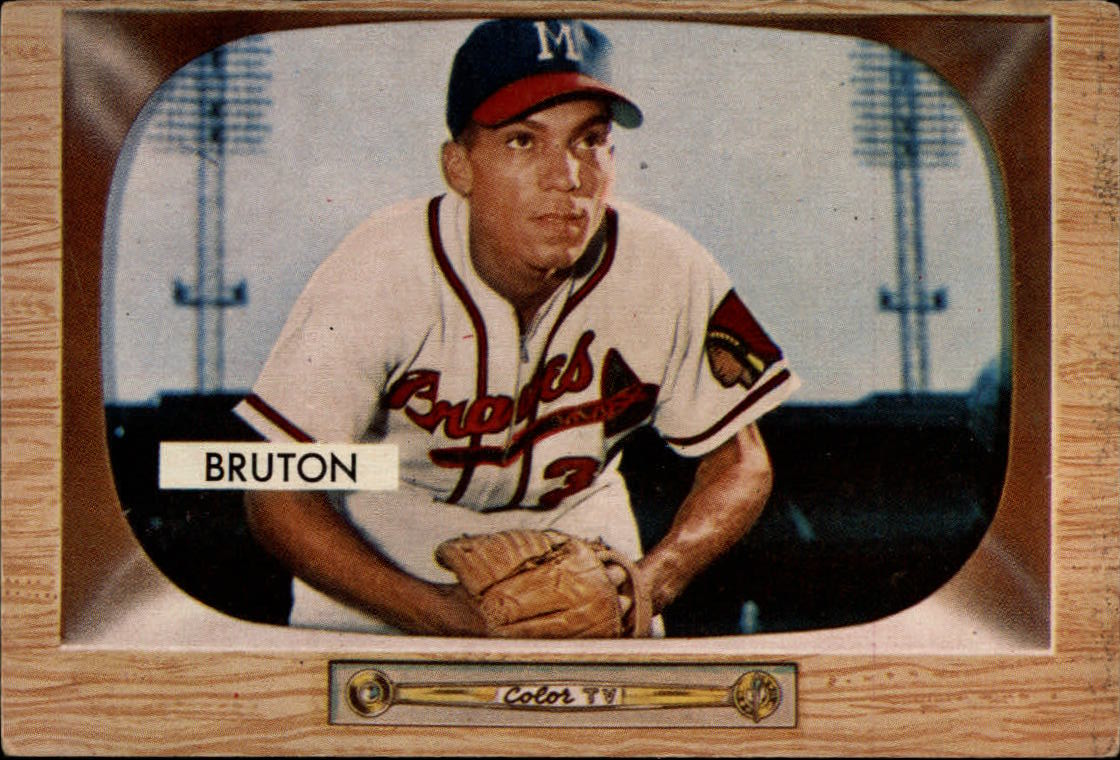 1955 Bowman #11 Bill Bruton
