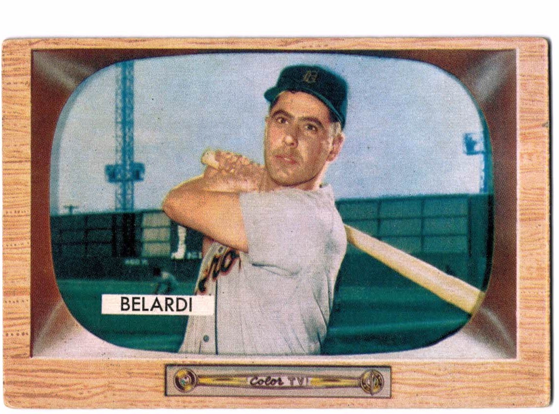 1955 Bowman #36 Wayne Belardi RC