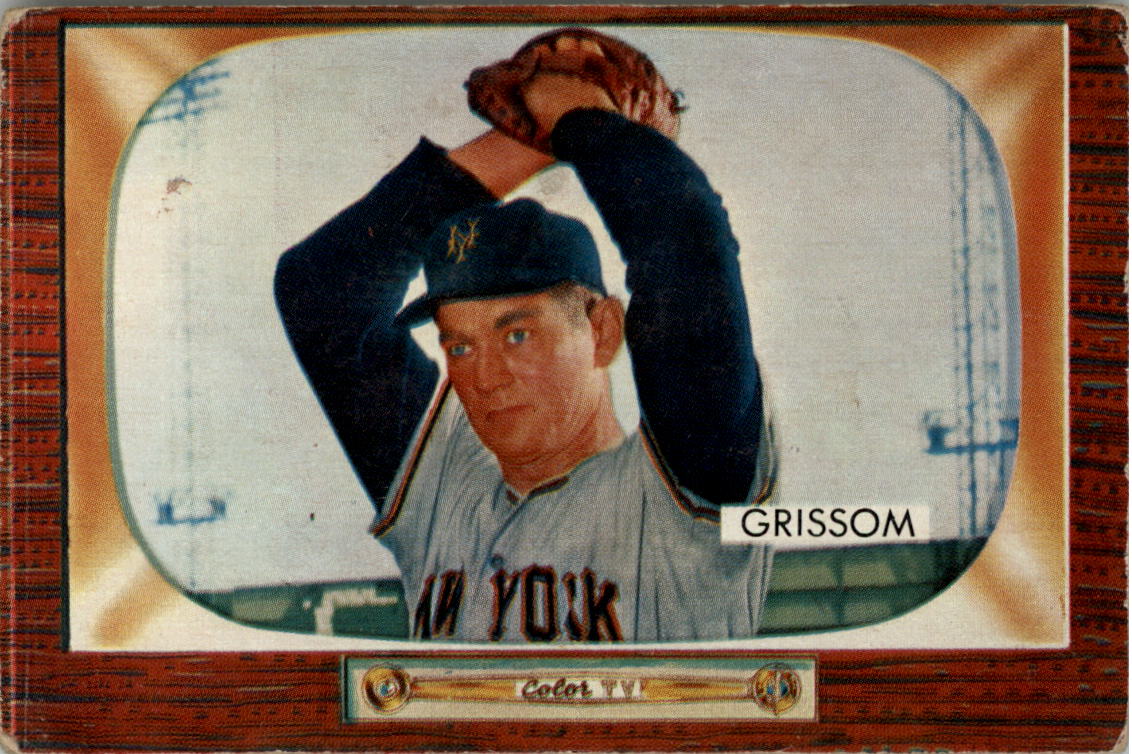 1955 Bowman #123 Marv Grissom RC