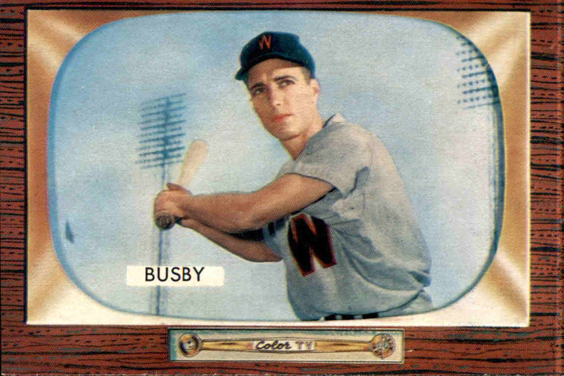 1955 Bowman #166 Jim Busby