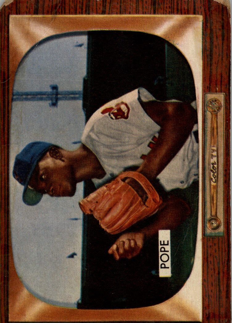 1955 Bowman #198 Dave Pope RC