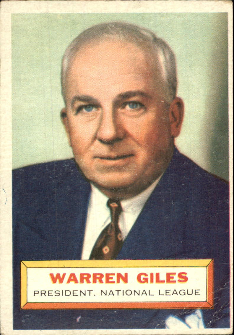 1956 Topps #2 Warren Giles PRES DP