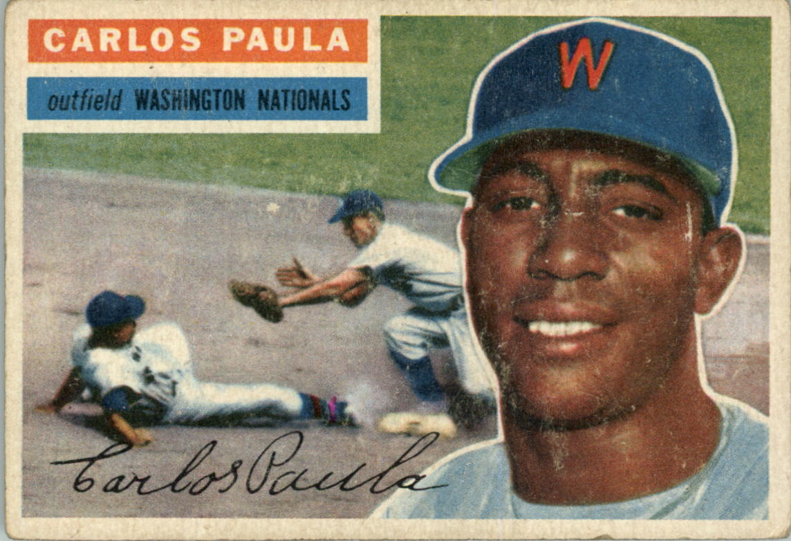 1956 Topps #4 Carlos Paula