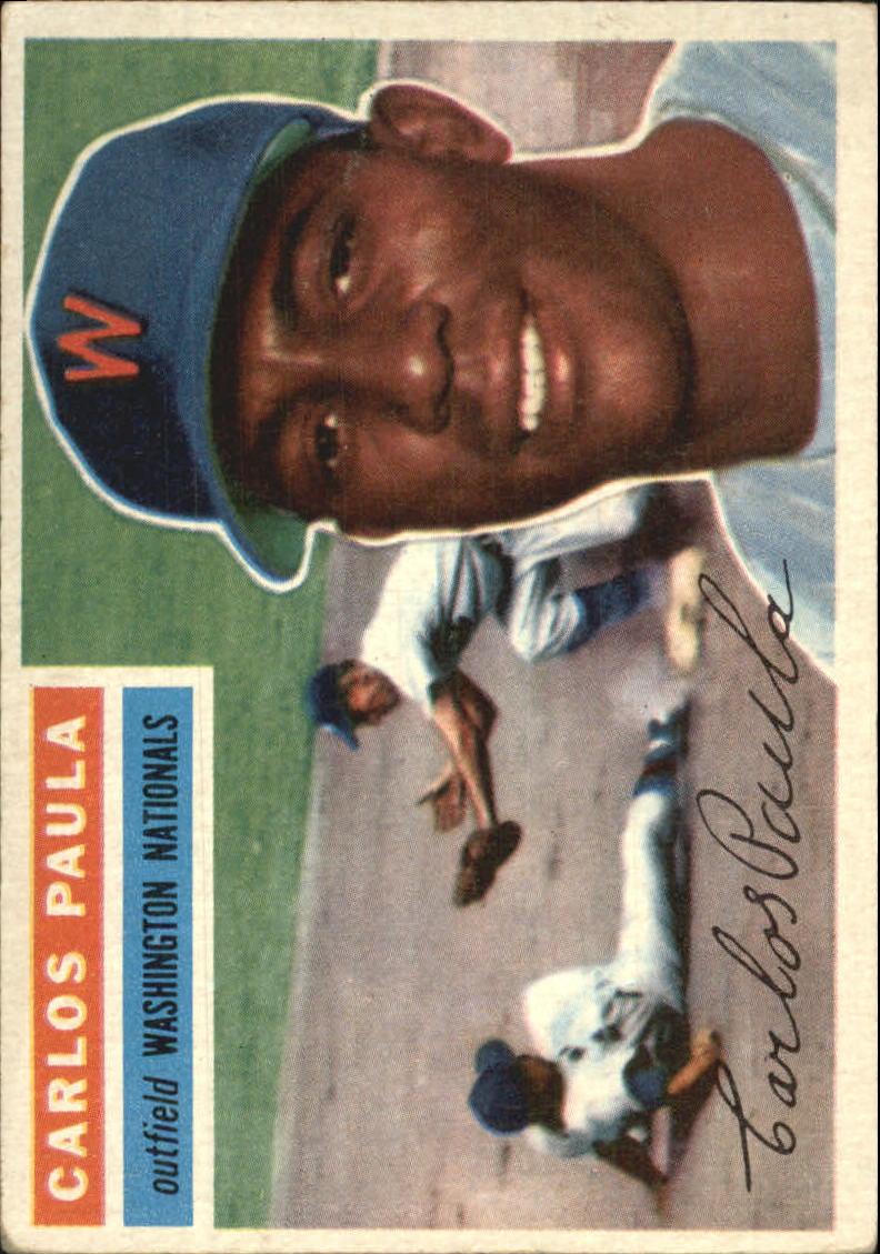 1956 Topps 4 Carlos Paula VGEX Burbank Sportscards Beckett