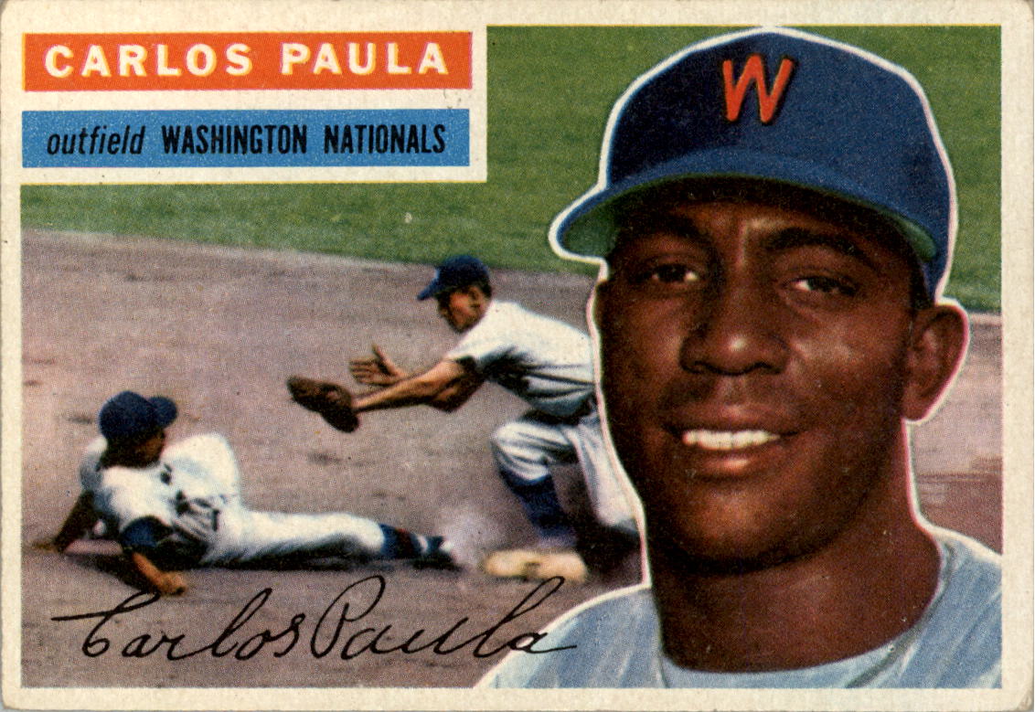 1956 Topps #4A Carlos Paula GB