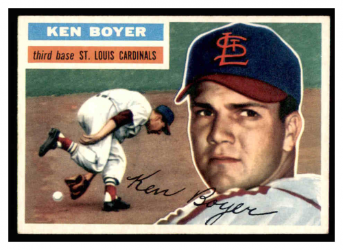 1956 Topps #14 Ken Boyer DP