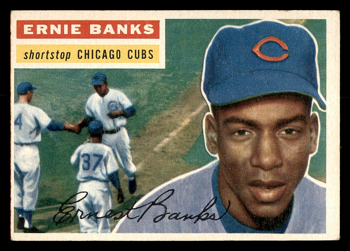 1956 Topps #15 Ernie Banks DP