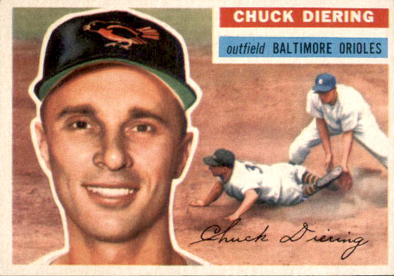 1956 Topps #19 Chuck Diering DP