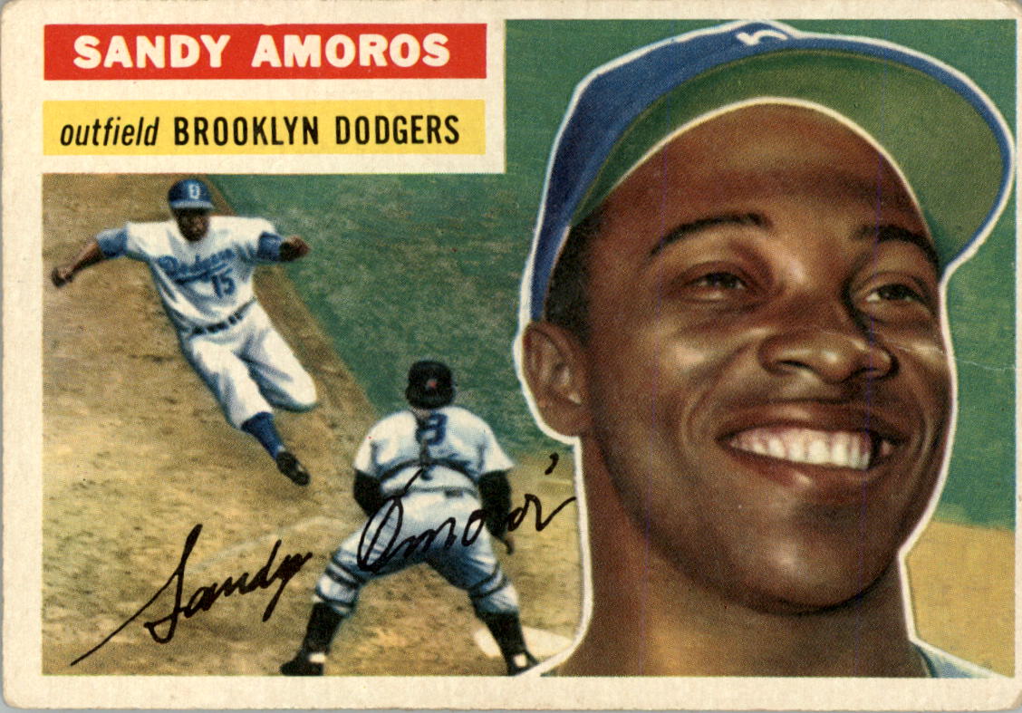 1956 Topps #42A Sandy Amoros GB