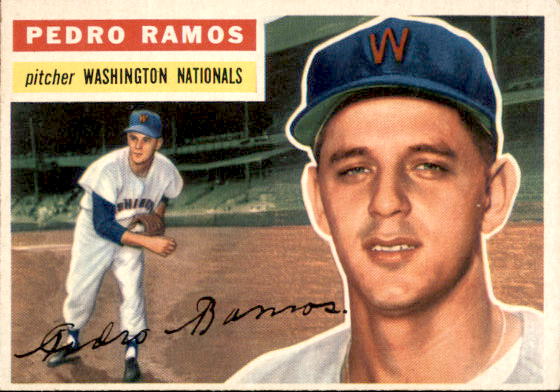 1956 Topps #49A Pedro Ramos GB RC