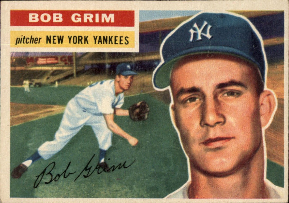 1956 Topps #52 Bob Grim DP
