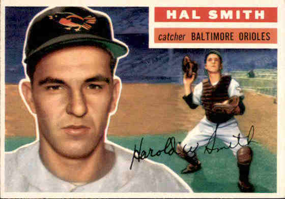 1956 Topps #62A Hal Smith GB