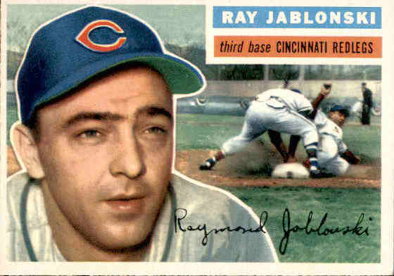 1956 Topps #86A Ray Jablonski GB